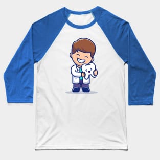 Cute Dentist With Tooth Baseball T-Shirt